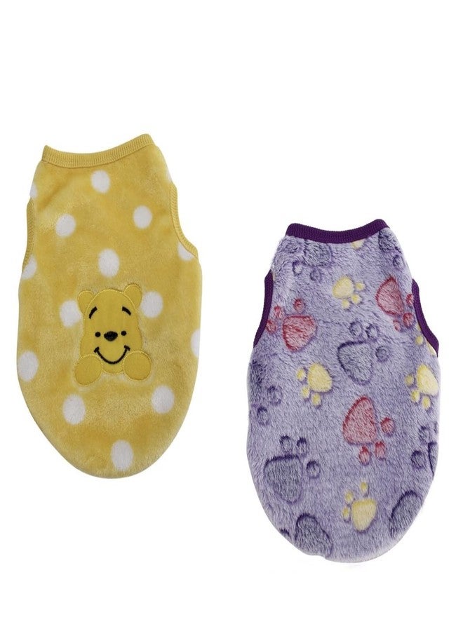 PETANGEL Combo of 2 Small Dog & Cat Tank Tops for Puppy Boy Girl | Winter Warm Cute Clothes Sweaters for Yorkie, Shih Tzu, Maltese Male Female (Size: XL, Chest: 50cm, Back Length: 40cm) - Image 1